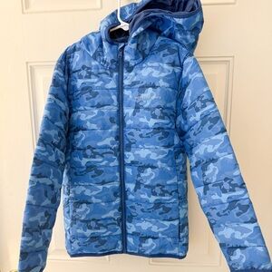 Vineyard Vines Blue Camo Puffer Jacket